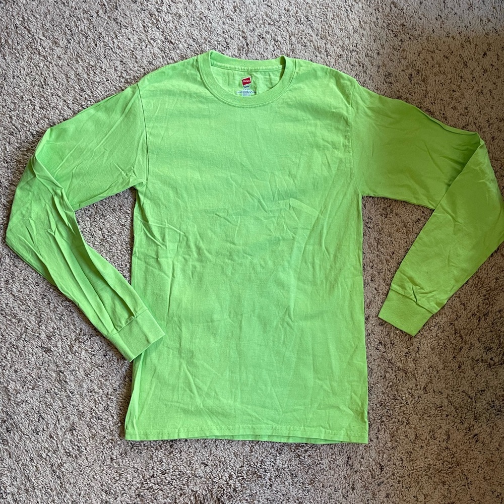 Neon Green Long Sleeve Tee